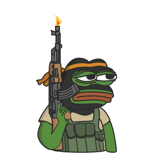 Стикер 9 Pepe the frog