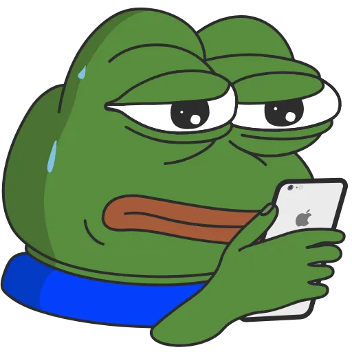 Стикер 17 Pepe the frog