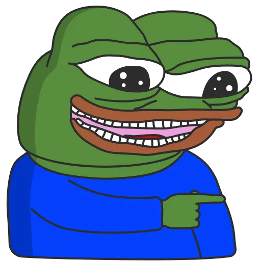 Стикер 45 Pepe the frog