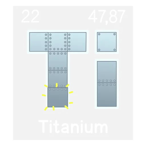 Стикер 23 Periodic Table Emoji
