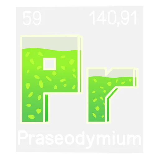 Стикер 60 Periodic Table Emoji