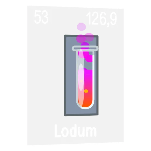 Стикер 54 Periodic Table Emoji