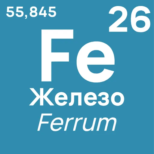 Стикер 26 Periodic Table