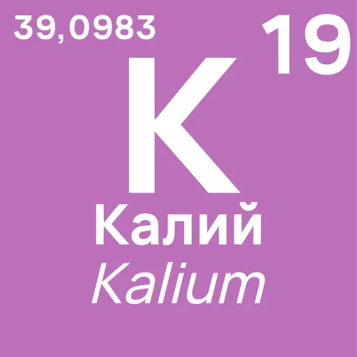 Стикер 19 Periodic Table