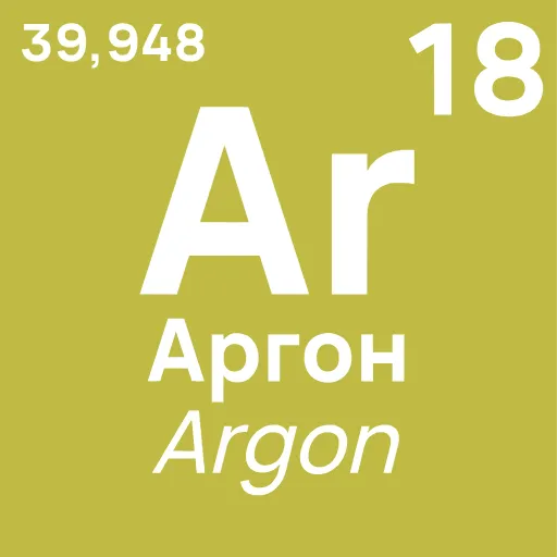 Стикер 18 Periodic Table