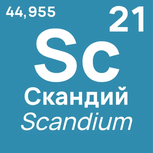 Стикер 21 Periodic Table
