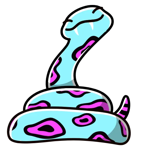 Стикер 52 Pet Snakes