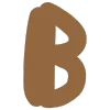 😛 Эмодзи «Коричневый шрифт» для Telegram