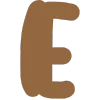 😉 Эмодзи «Коричневый шрифт» для Telegram