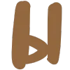 😦 Эмодзи «Коричневый шрифт» для Telegram