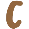 😶 Эмодзи «Коричневый шрифт» для Telegram