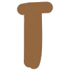 🙄 Эмодзи «Коричневый шрифт» для Telegram