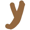 😵 Эмодзи «Коричневый шрифт» для Telegram