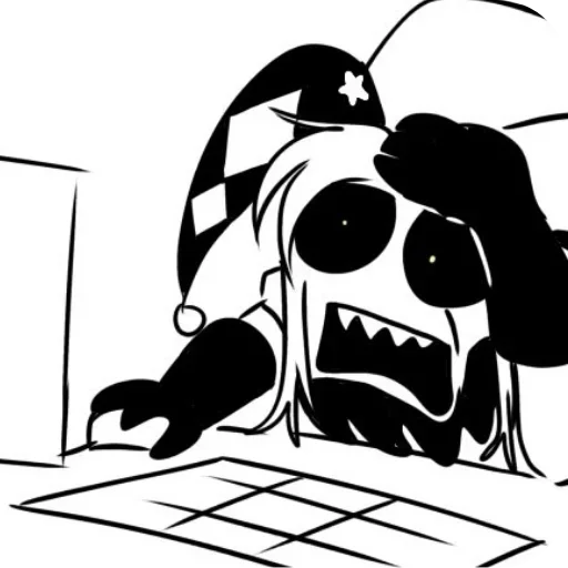 😦 Стикер «Pierrot» для Telegram