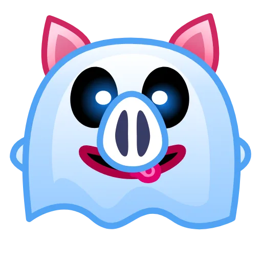 Стикер 27 Pig Emoji - анимированные эмоджи-свинка