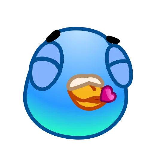Стикер 8 Pigeon Emoji