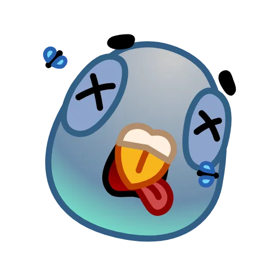 Стикер 25 Pigeon Emoji
