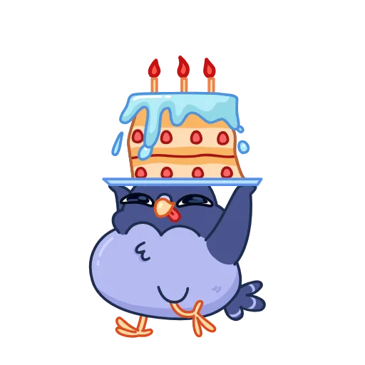 🎂 Эмодзи «Голубчик» для Telegram