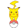 Стикер 42 Pikachu Pokemon - анимированный пикачу