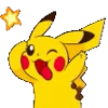 Стикер 45 Pikachu Pokemon - анимированный пикачу
