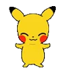 Стикер 30 Pikachu Pokemon - анимированный пикачу