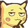 Стикер 48 Pikachu Pokemon - анимированный пикачу