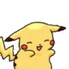 Стикер 20 Pikachu Pokemon - анимированный пикачу