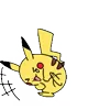 Стикер 53 Pikachu Pokemon - анимированный пикачу