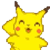 Стикер 19 Pikachu Pokemon - анимированный пикачу