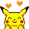 Стикер 12 Pikachu Pokemon - анимированный пикачу