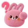 Стикер 17 ☺️ Pink Bunny's Daily Life - розовая плюшевая зайка