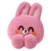 Стикер 2 ☺️ Pink Bunny's Daily Life - розовая плюшевая зайка