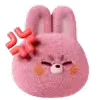 Стикер 16 ☺️ Pink Bunny's Daily Life - розовая плюшевая зайка