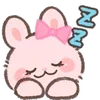 Стикер 33 Pink Bunny