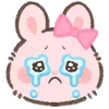 Стикер 16 Pink Bunny