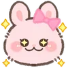 Стикер 6 Pink Bunny