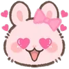 Стикер 5 Pink Bunny