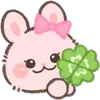 Стикер 36 Pink Bunny