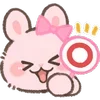 Стикер 32 Pink Bunny