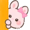 Стикер 35 Pink Bunny
