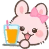 Стикер 30 Pink Bunny