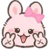 Стикер 8 Pink Bunny