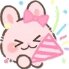 Стикер 38 Pink Bunny
