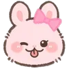 Стикер 12 Pink Bunny