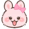 Стикер 2 Pink Bunny
