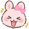 Стикер 10 Pink Bunny