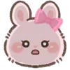 Стикер 19 Pink Bunny