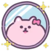 Стикер 5 Pink Cat - розовый котик