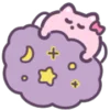 Стикер 22 Pink Cat - розовый котик
