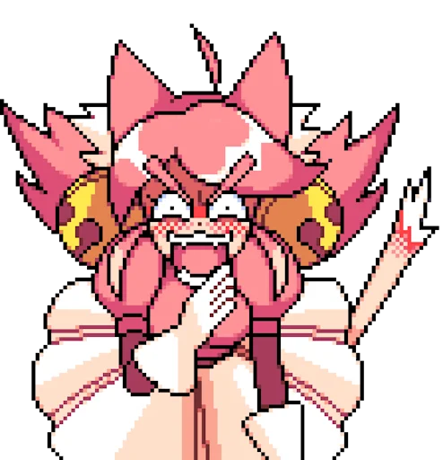😡 Стикер «Deltarune Pink (Cutie Mew Mew)» для Telegram